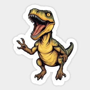 Cool Velociraptor Sticker